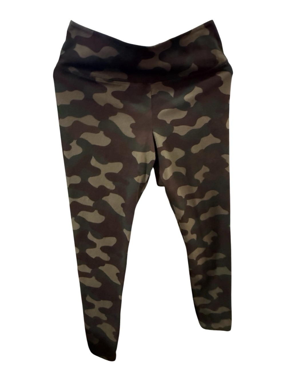 Women with Control Camo Print Leggings - Olive Green Size S - Picture 2 of 10